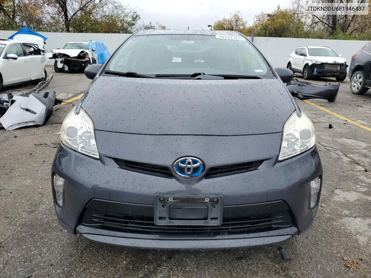 2015 Toyota Prius VIN: JTDKN3DU6F1946437 Lot: 78724124