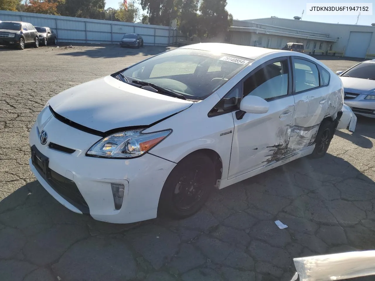 2015 Toyota Prius VIN: JTDKN3DU6F1947152 Lot: 79140854