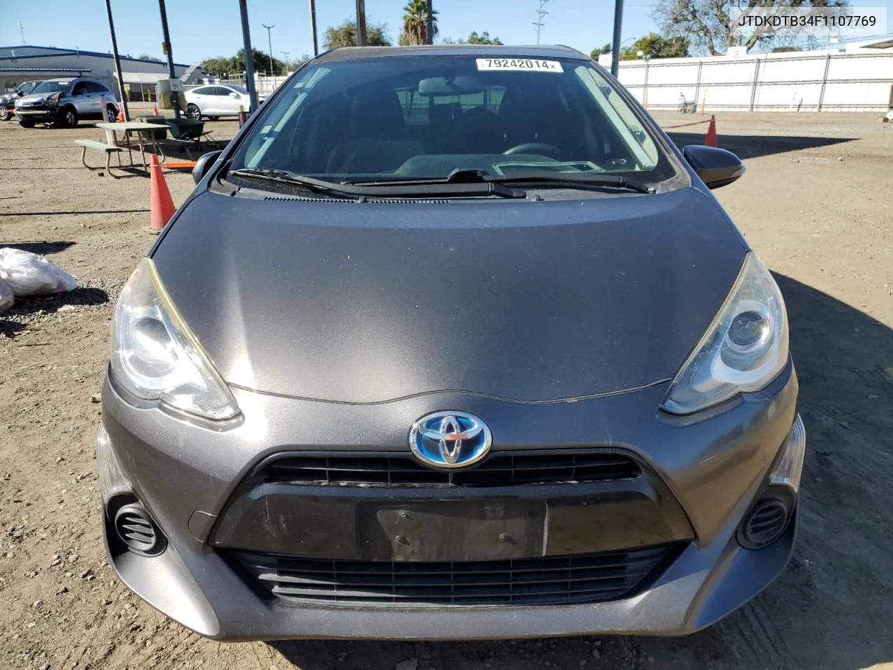 2015 Toyota Prius C VIN: JTDKDTB34F1107769 Lot: 79242014