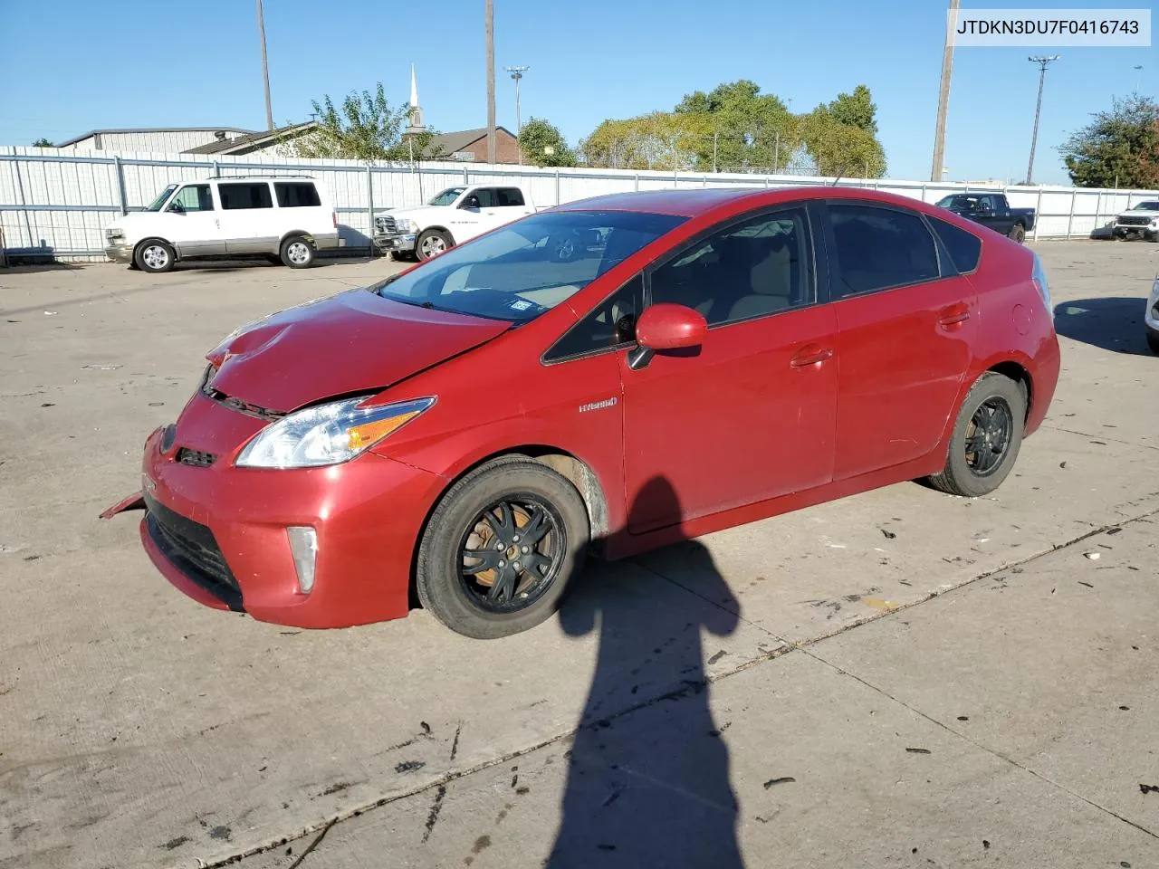 2015 Toyota Prius VIN: JTDKN3DU7F0416743 Lot: 79351884