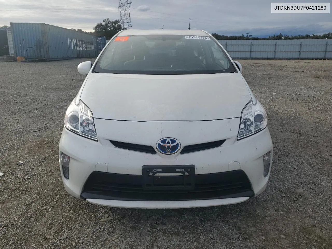 2015 Toyota Prius VIN: JTDKN3DU7F0421280 Lot: 79542124