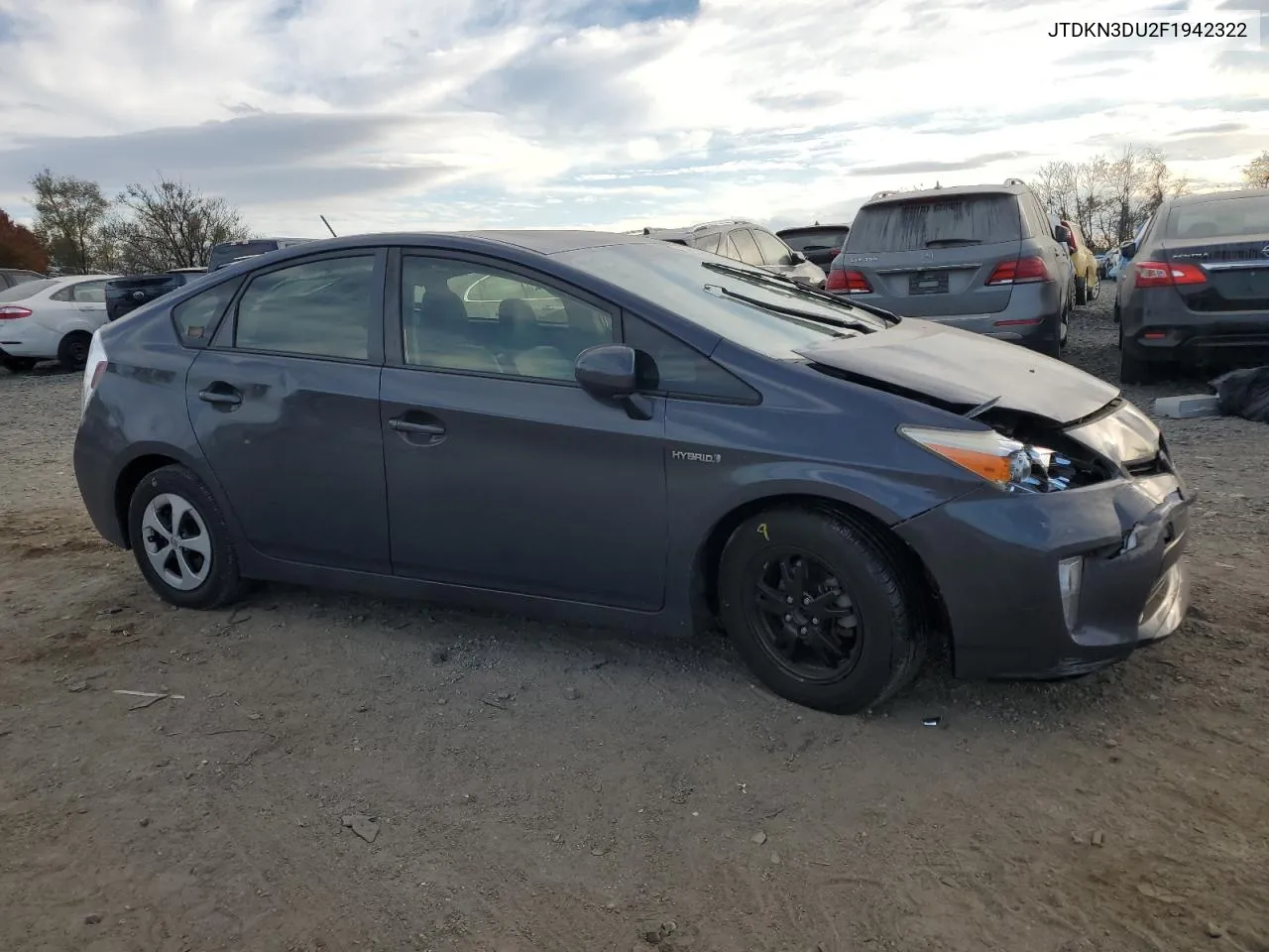 2015 Toyota Prius VIN: JTDKN3DU2F1942322 Lot: 79568634