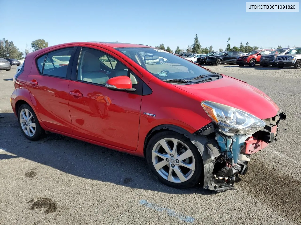 2015 Toyota Prius C VIN: JTDKDTB36F1091820 Lot: 80489714