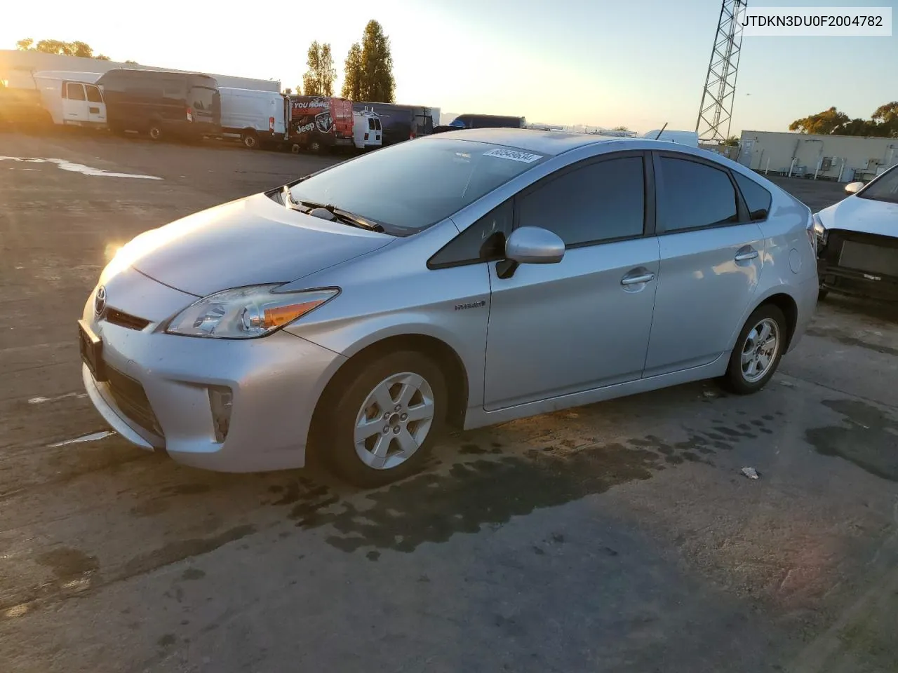 2015 Toyota Prius VIN: JTDKN3DU0F2004782 Lot: 80549634