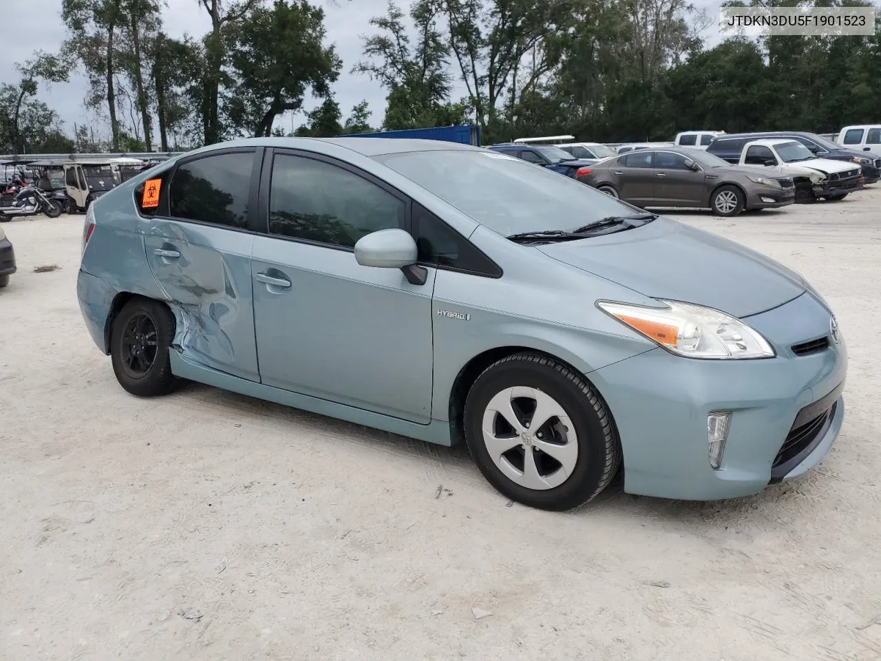 2015 Toyota Prius VIN: JTDKN3DU5F1901523 Lot: 80863744