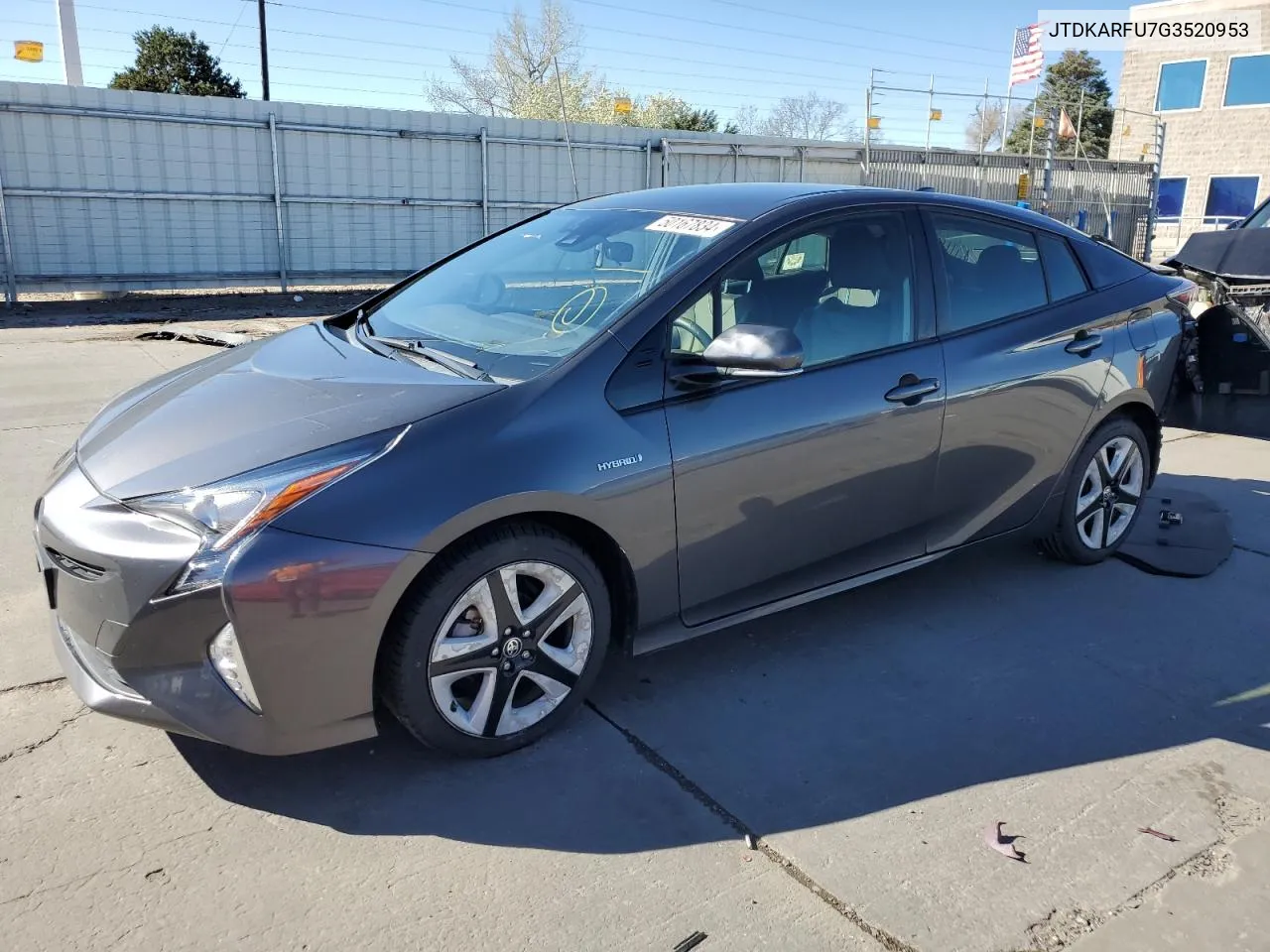 2016 Toyota Prius VIN: JTDKARFU7G3520953 Lot: 50167834