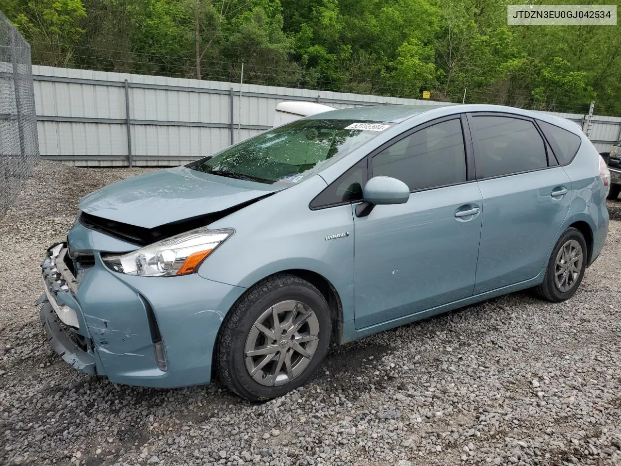 2016 Toyota Prius V VIN: JTDZN3EU0GJ042534 Lot: 53155584