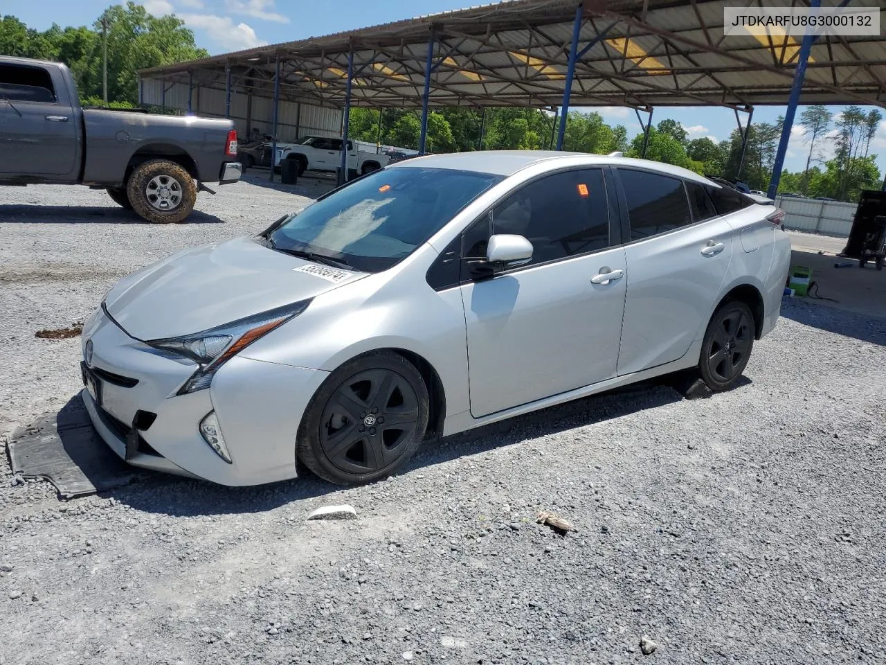 2016 Toyota Prius VIN: JTDKARFU8G3000132 Lot: 55395974