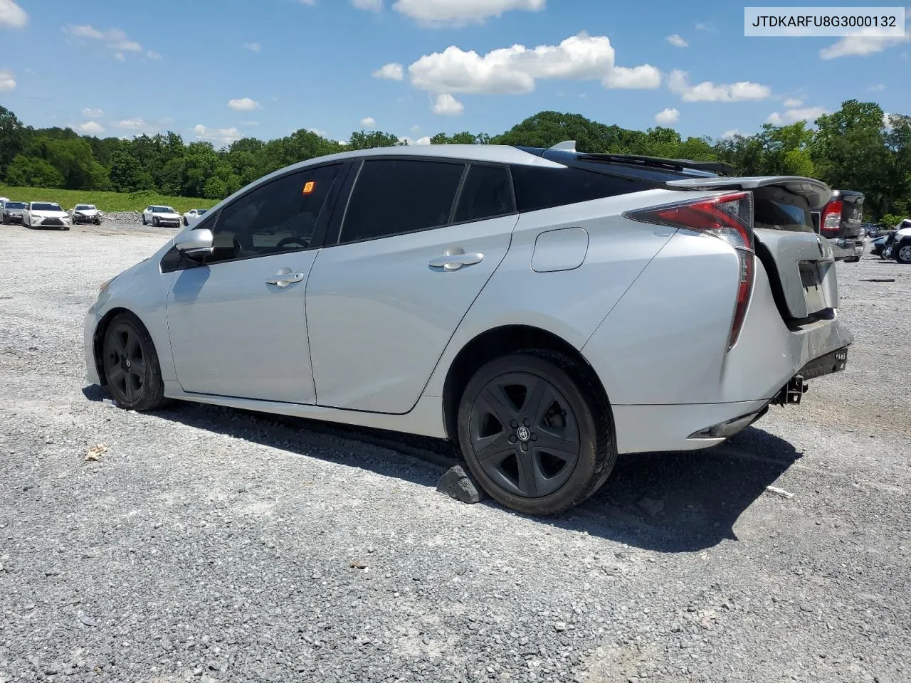 2016 Toyota Prius VIN: JTDKARFU8G3000132 Lot: 55395974