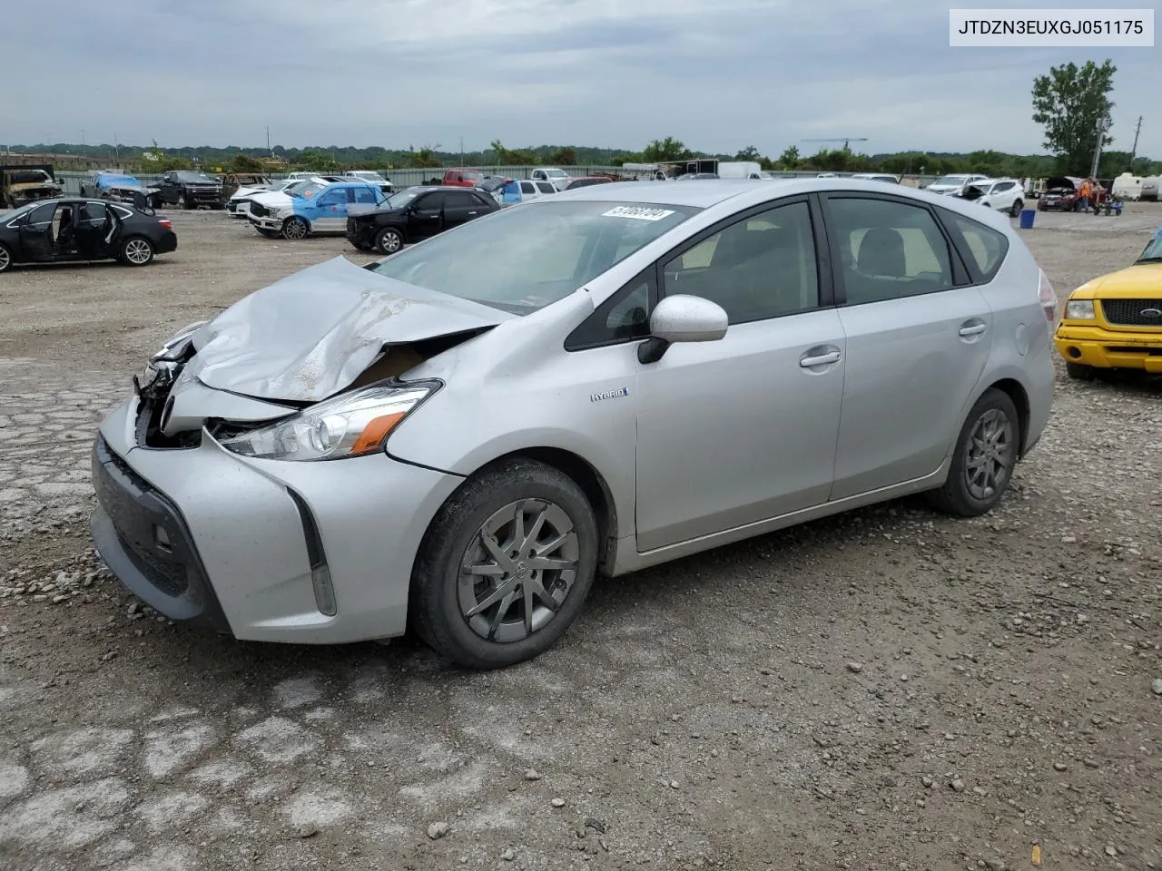 2016 Toyota Prius V VIN: JTDZN3EUXGJ051175 Lot: 57068704