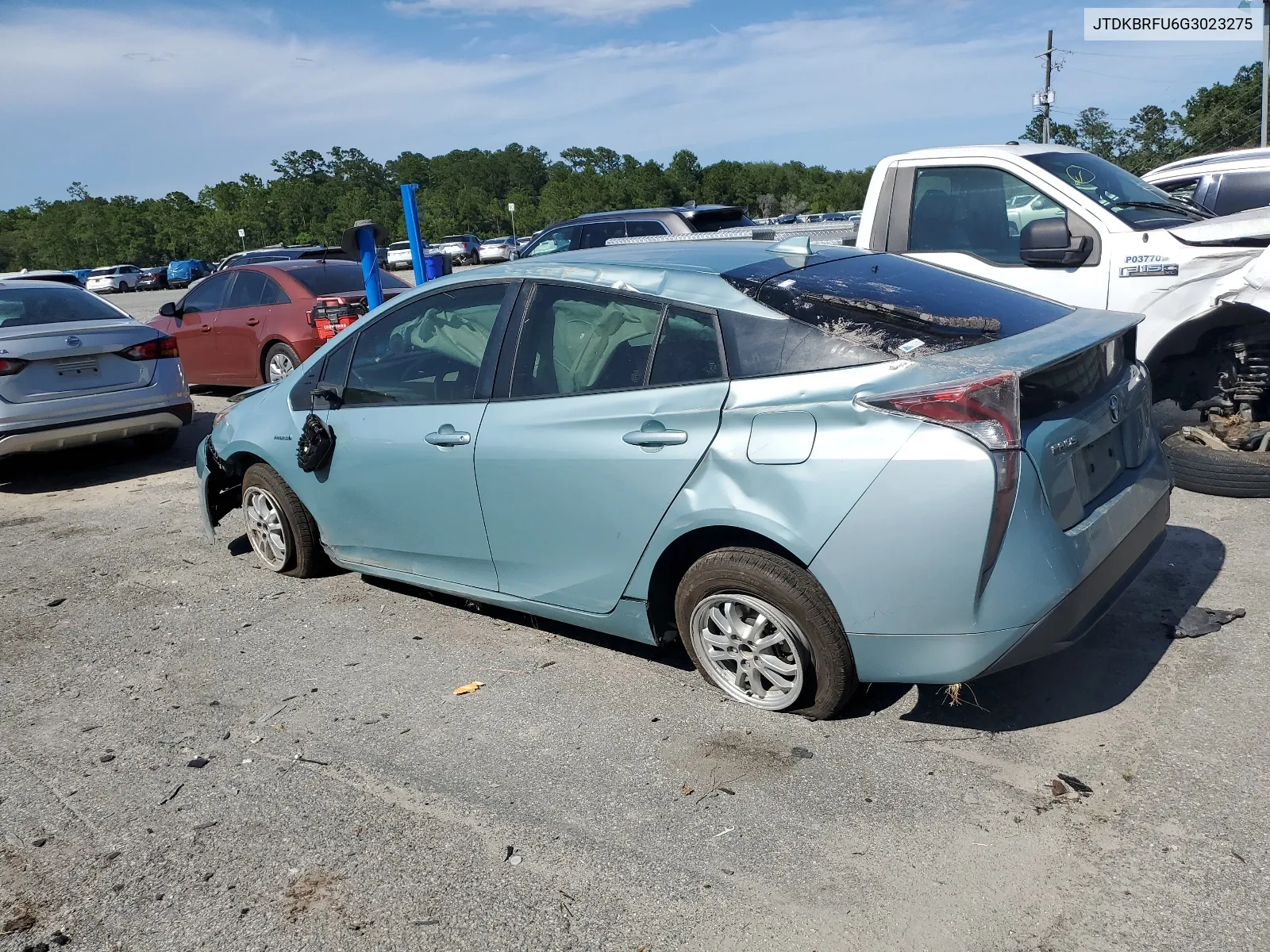 2016 Toyota Prius VIN: JTDKBRFU6G3023275 Lot: 57324394