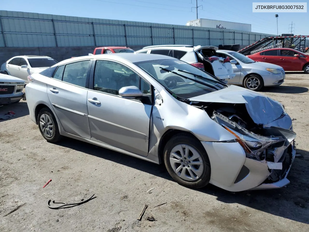 2016 Toyota Prius VIN: JTDKBRFU8G3007532 Lot: 57326234