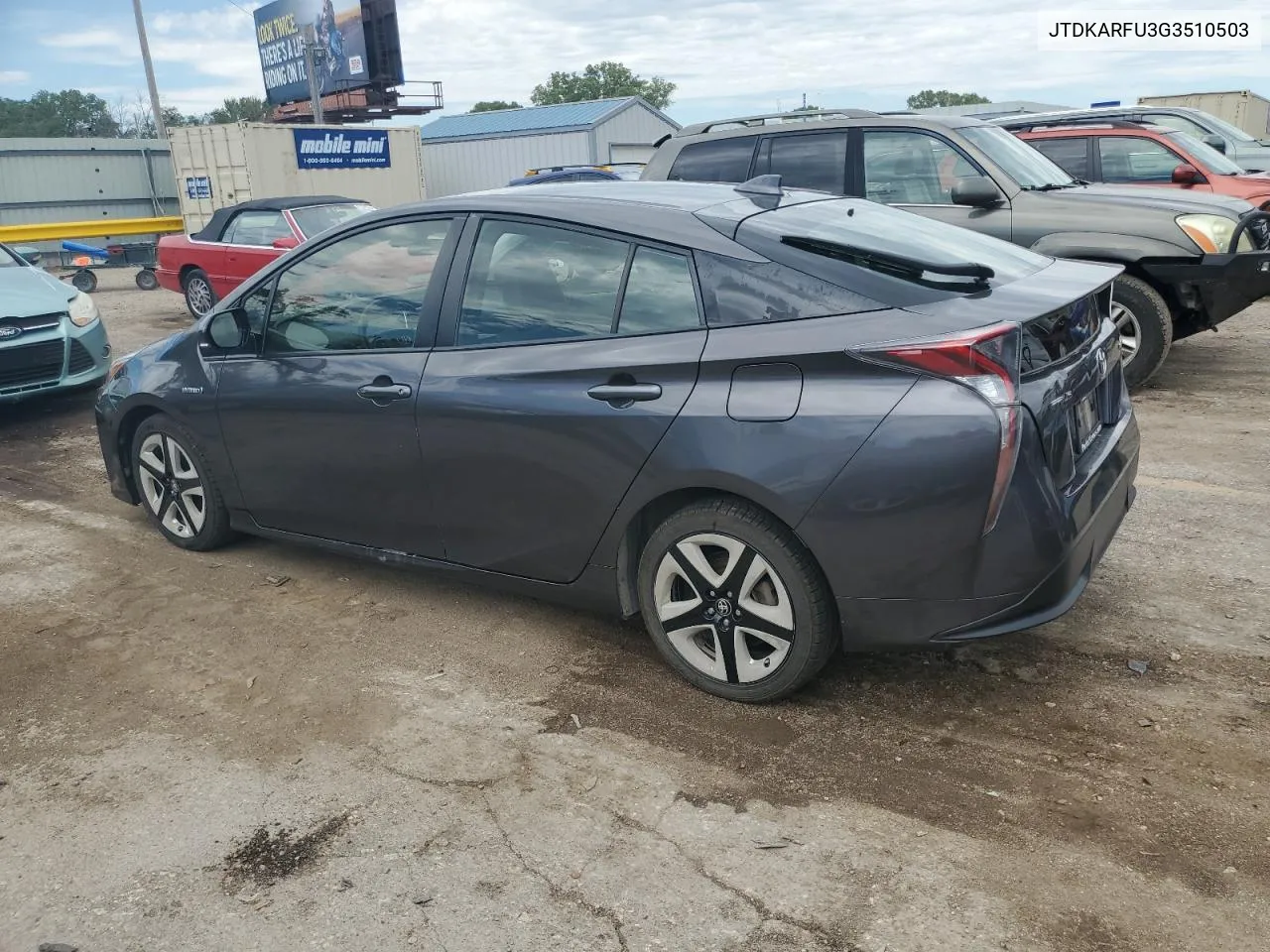 2016 Toyota Prius VIN: JTDKARFU3G3510503 Lot: 61423454