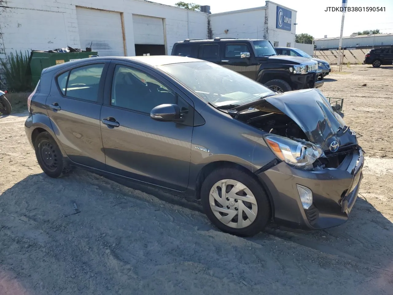 2016 Toyota Prius C VIN: JTDKDTB38G1590541 Lot: 61568644