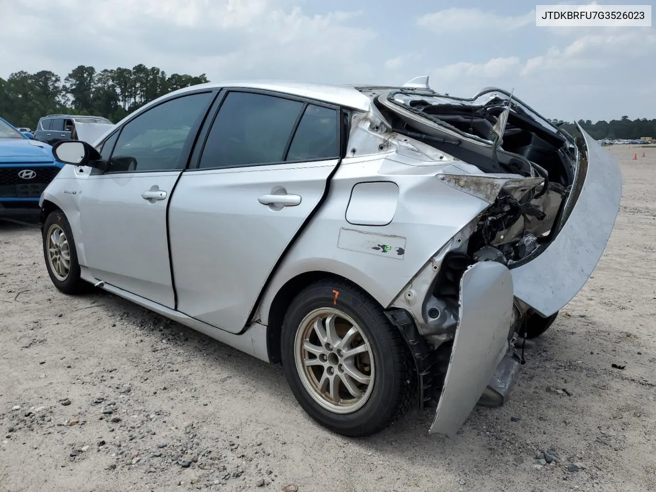 2016 Toyota Prius VIN: JTDKBRFU7G3526023 Lot: 40307019