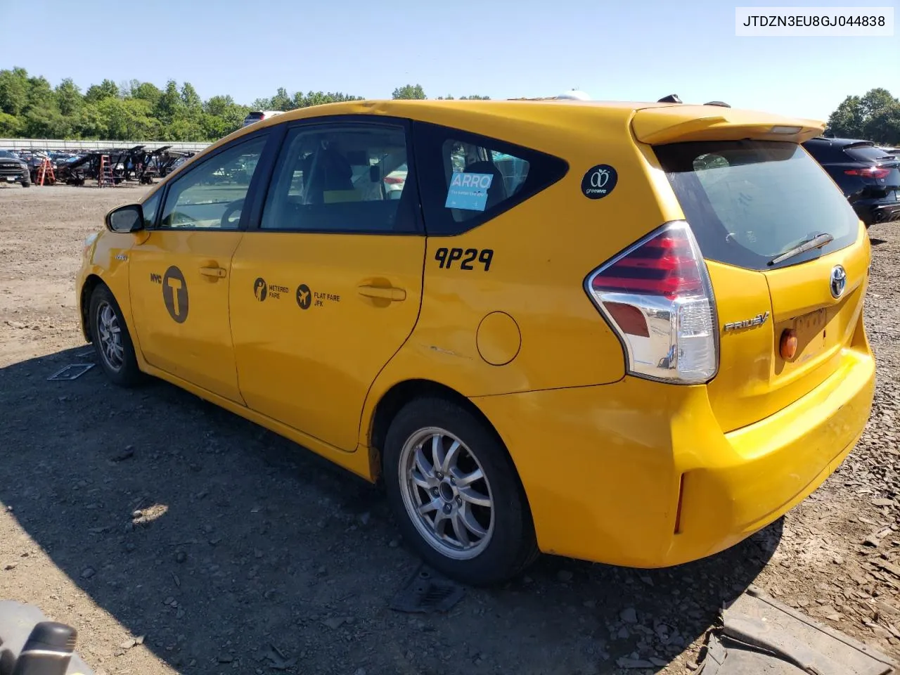 2016 Toyota Prius V VIN: JTDZN3EU8GJ044838 Lot: 61808524