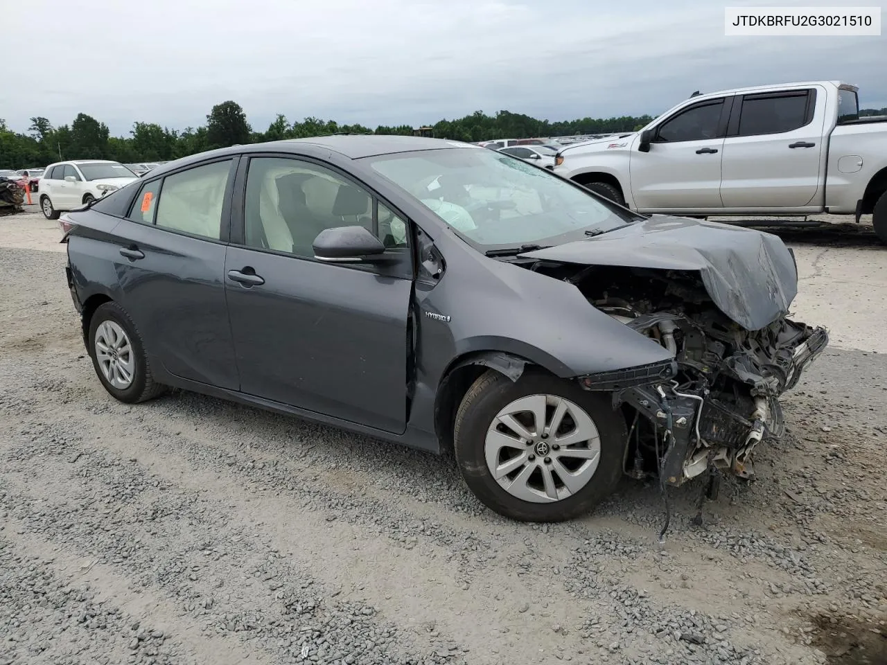 2016 Toyota Prius VIN: JTDKBRFU2G3021510 Lot: 62631734