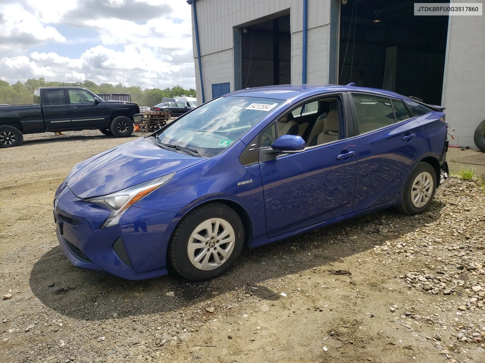 2016 Toyota Prius VIN: JTDKBRFU0G3517860 Lot: 64212554