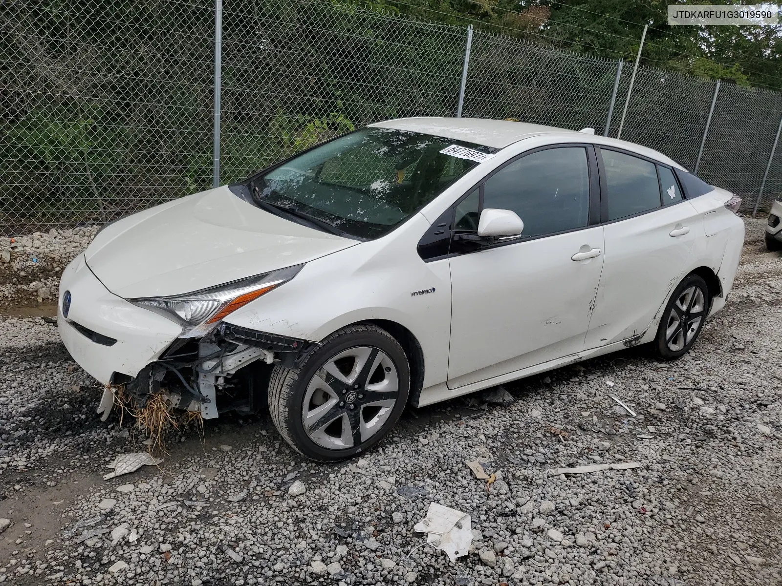 2016 Toyota Prius VIN: JTDKARFU1G3019590 Lot: 64776974