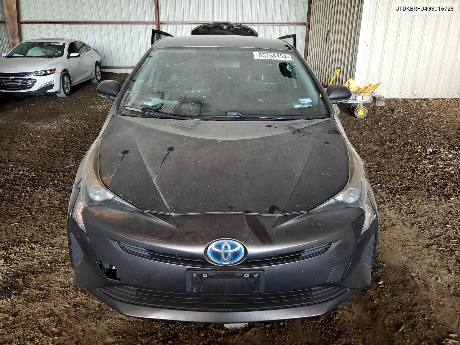 2016 Toyota Prius VIN: JTDKBRFU4G3016728 Lot: 65758454