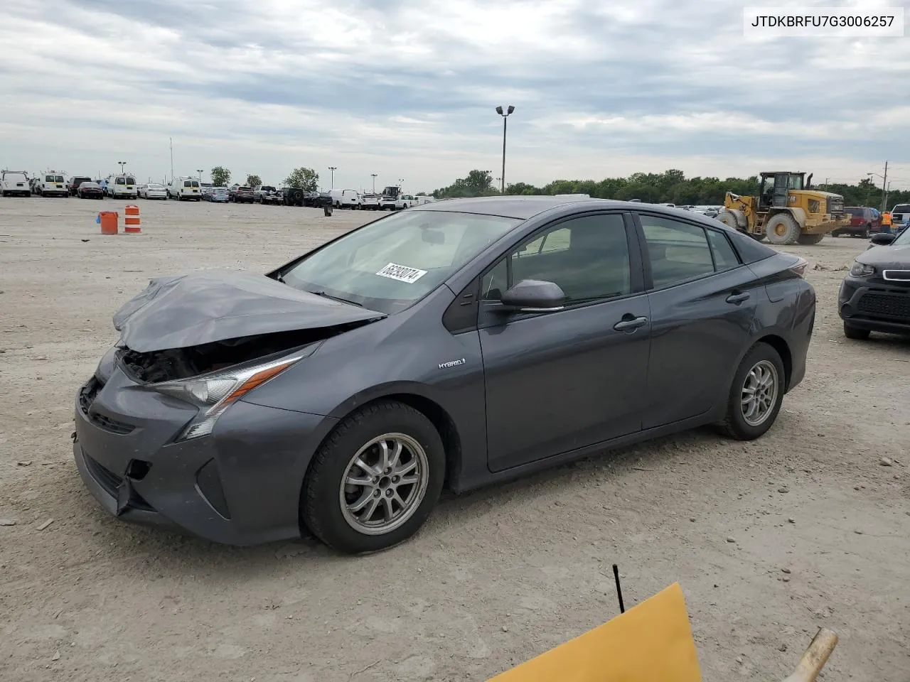 2016 Toyota Prius VIN: JTDKBRFU7G3006257 Lot: 66293074