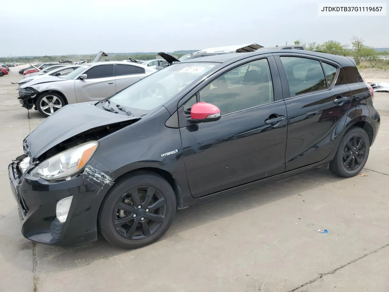 2016 Toyota Prius C VIN: JTDKDTB37G1119657 Lot: 66321564