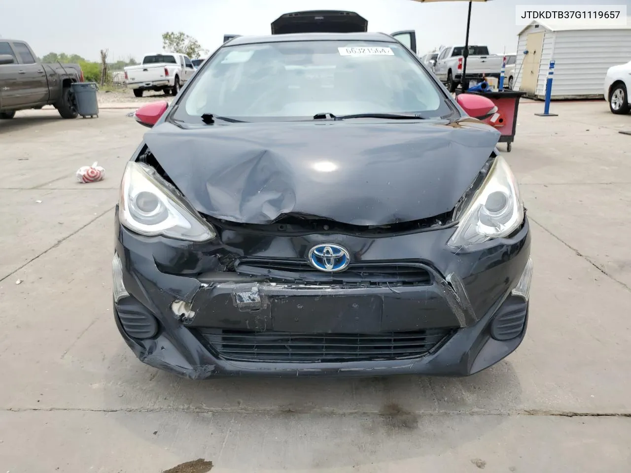 2016 Toyota Prius C VIN: JTDKDTB37G1119657 Lot: 66321564