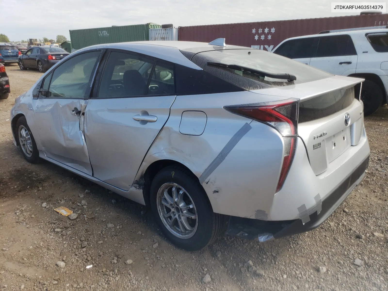 2016 Toyota Prius VIN: JTDKARFU4G3514379 Lot: 66750054