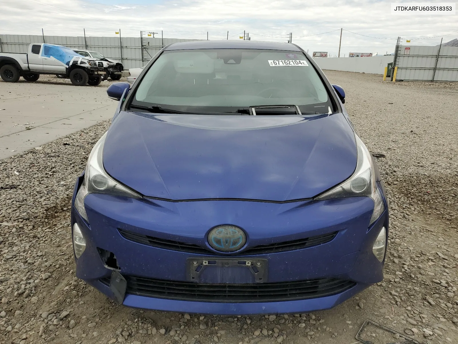 2016 Toyota Prius VIN: JTDKARFU6G3518353 Lot: 67162104