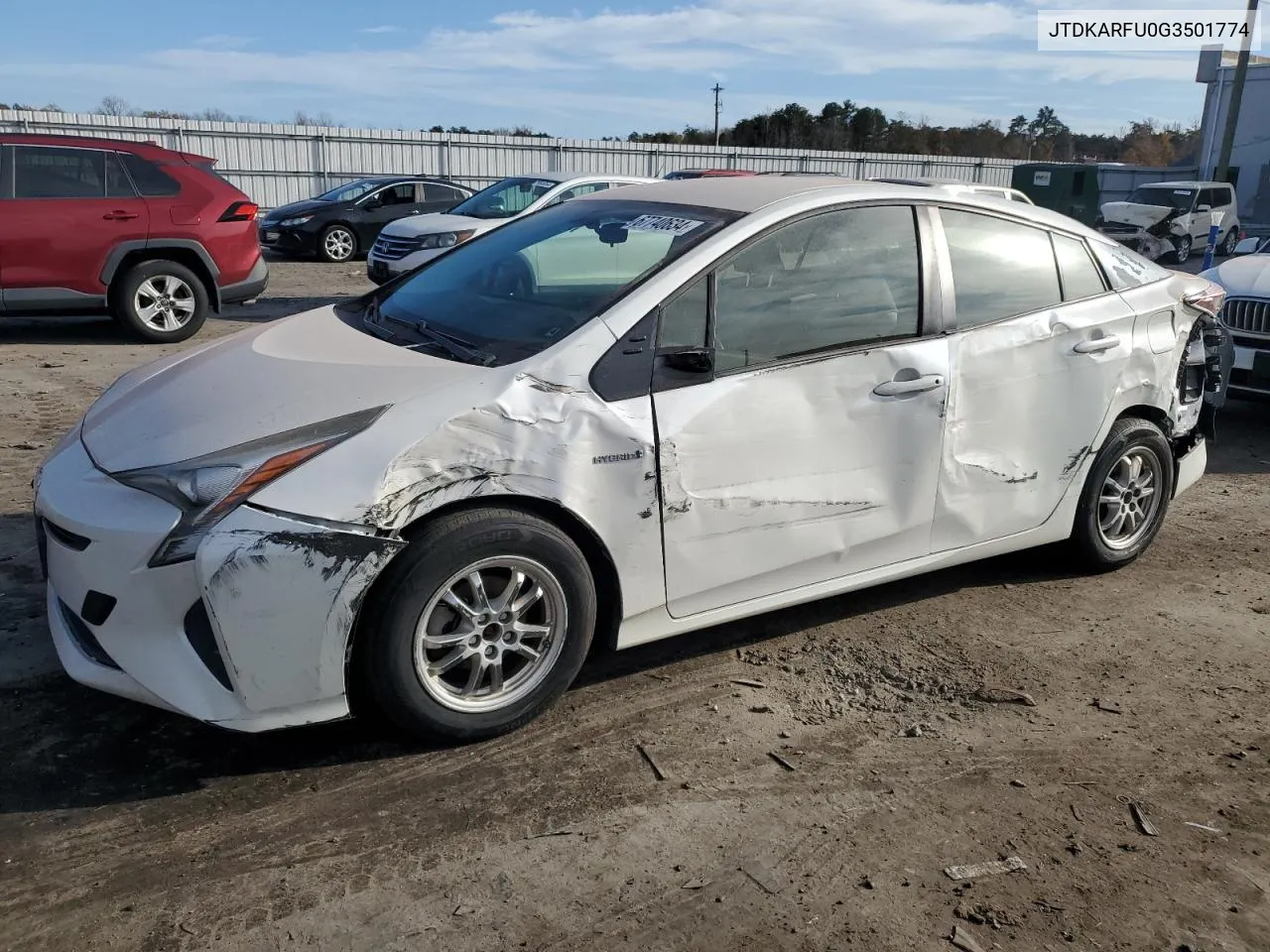 2016 Toyota Prius VIN: JTDKARFU0G3501774 Lot: 67740634