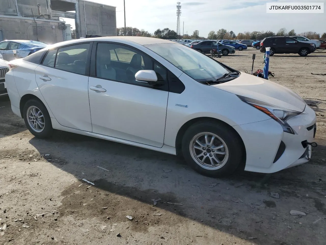 2016 Toyota Prius VIN: JTDKARFU0G3501774 Lot: 67740634