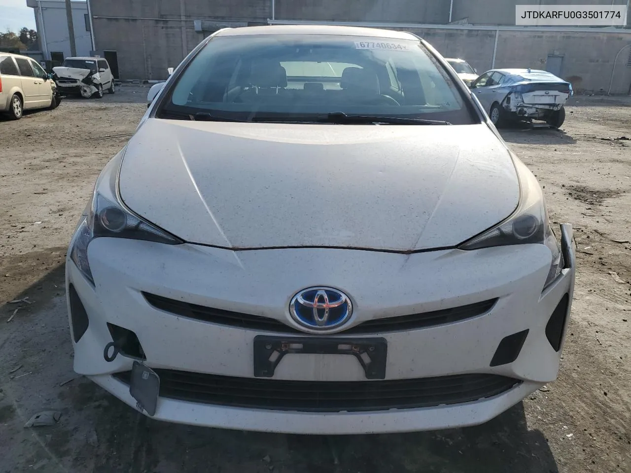 2016 Toyota Prius VIN: JTDKARFU0G3501774 Lot: 67740634