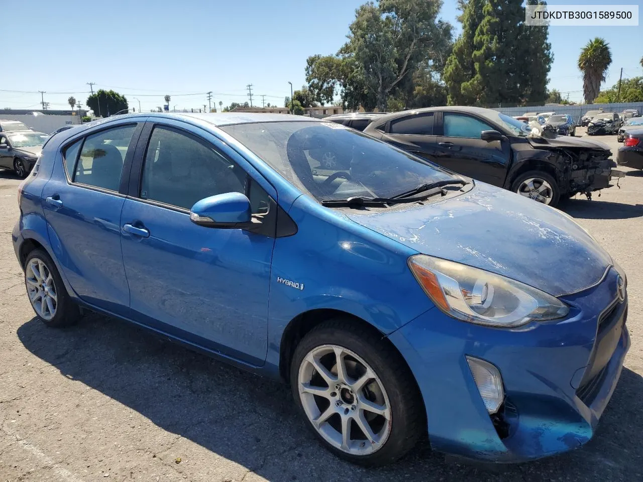 2016 Toyota Prius C VIN: JTDKDTB30G1589500 Lot: 68147704