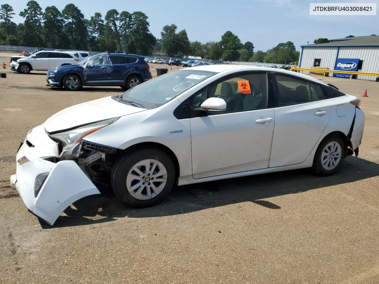 2016 Toyota Prius VIN: JTDKBRFU4G3008421 Lot: 68227684