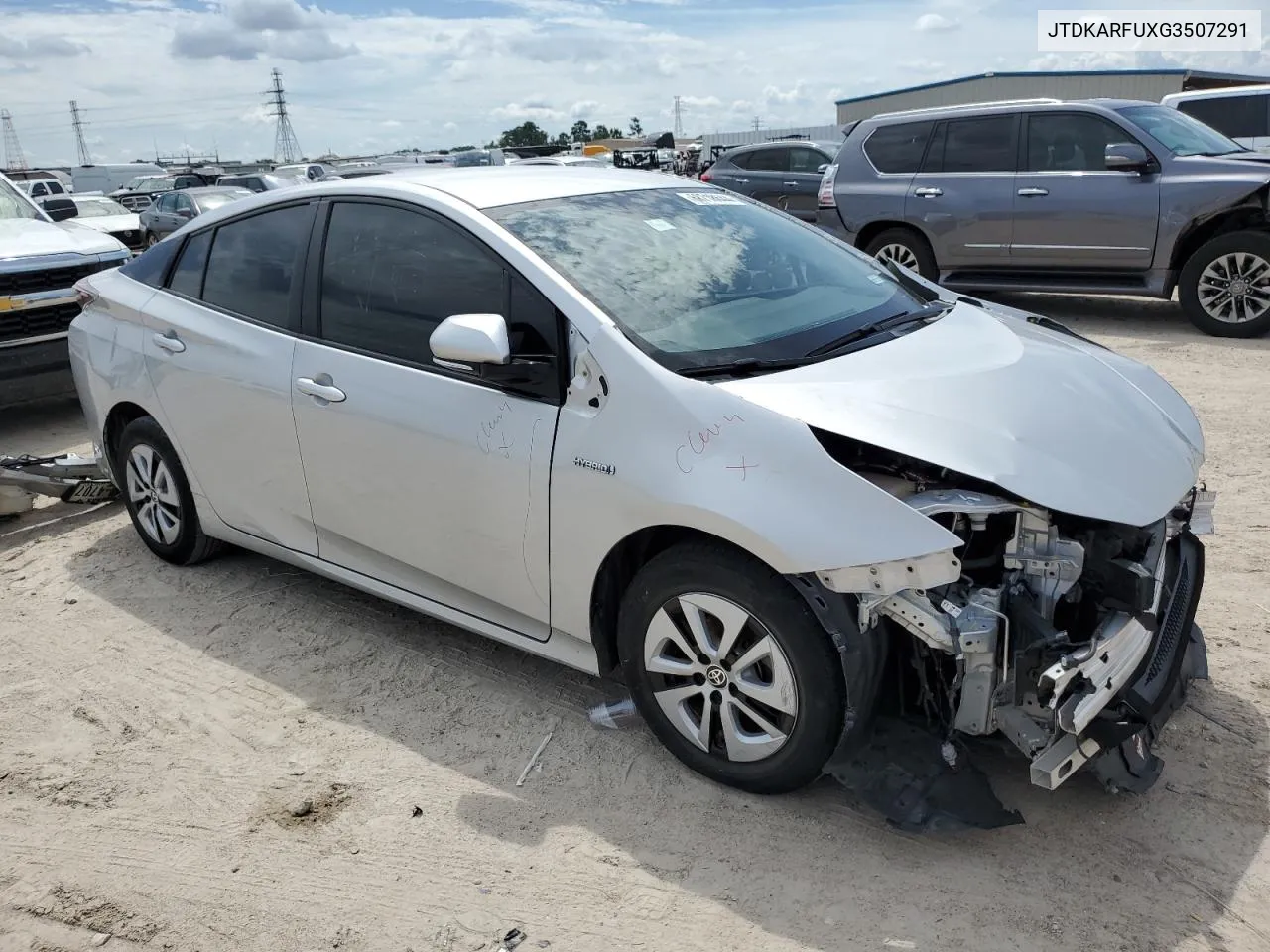 2016 Toyota Prius VIN: JTDKARFUXG3507291 Lot: 68718644