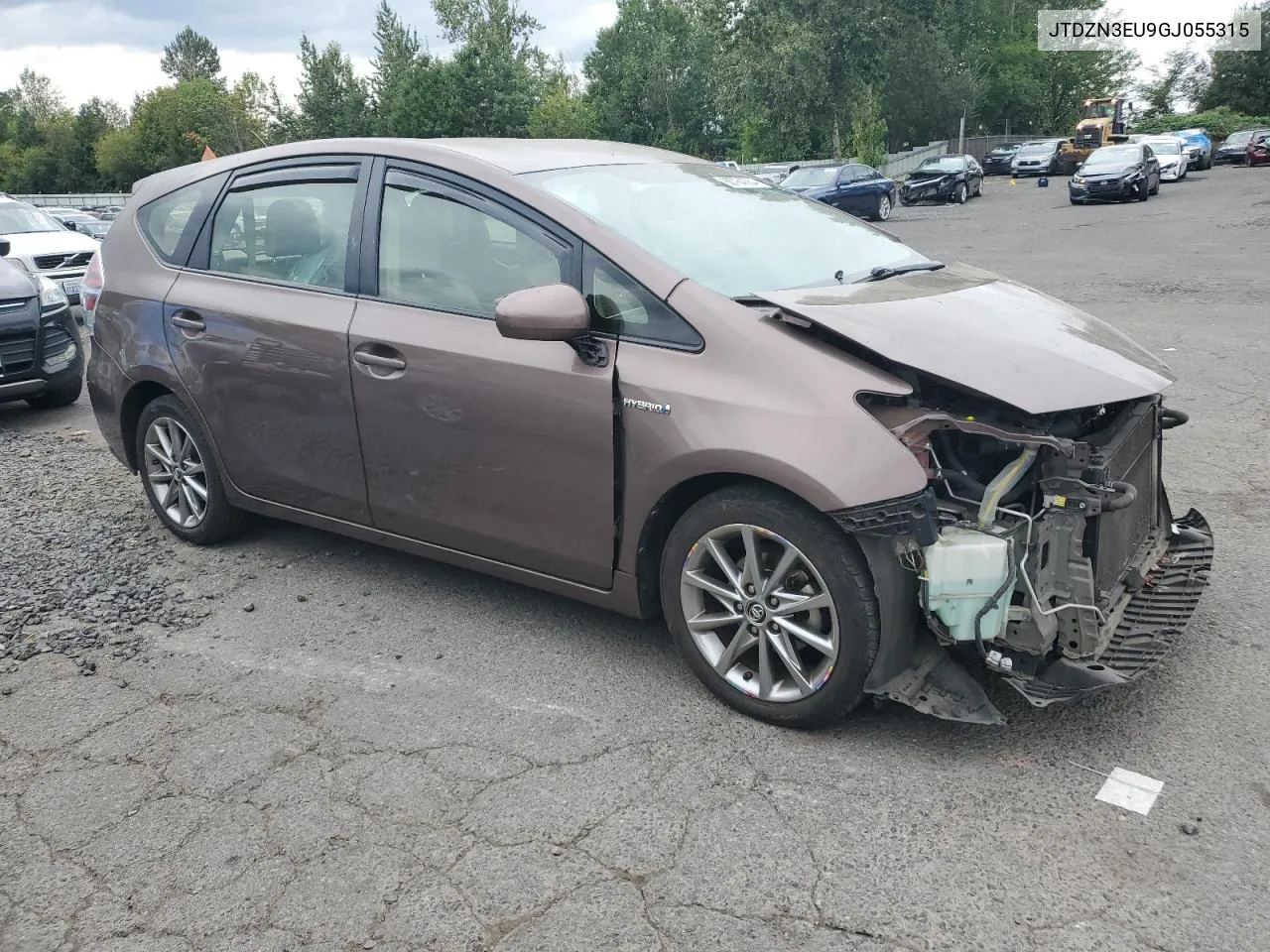 2016 Toyota Prius V VIN: JTDZN3EU9GJ055315 Lot: 68764364