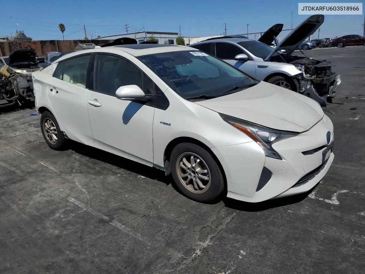 2016 Toyota Prius VIN: JTDKARFU6G3518966 Lot: 68801344