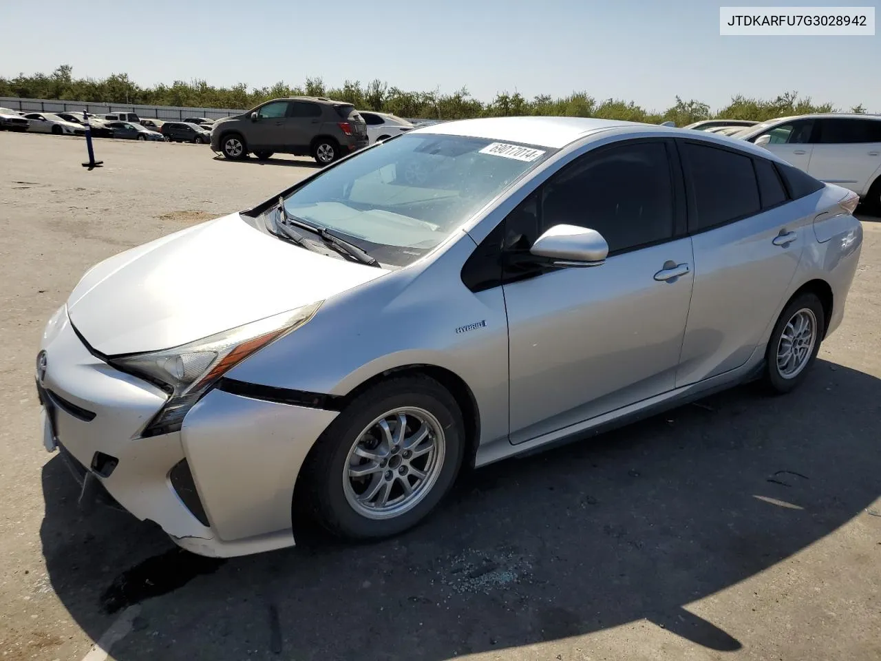 2016 Toyota Prius VIN: JTDKARFU7G3028942 Lot: 69017014