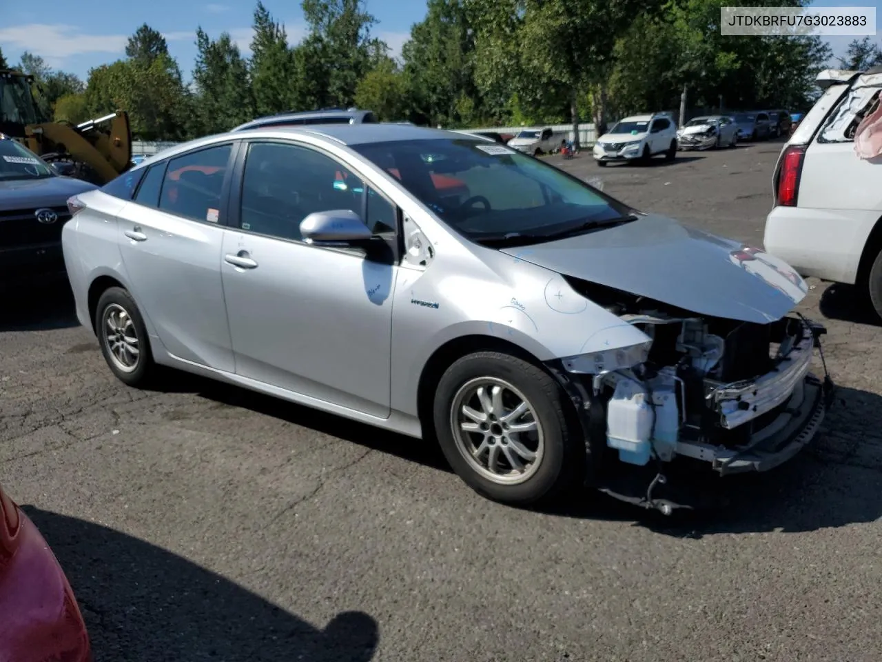 2016 Toyota Prius VIN: JTDKBRFU7G3023883 Lot: 69062654