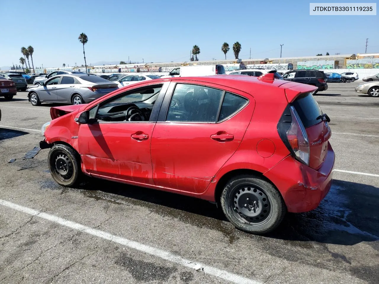 2016 Toyota Prius C VIN: JTDKDTB33G1119235 Lot: 69335494