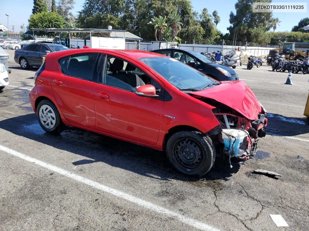 2016 Toyota Prius C VIN: JTDKDTB33G1119235 Lot: 69335494