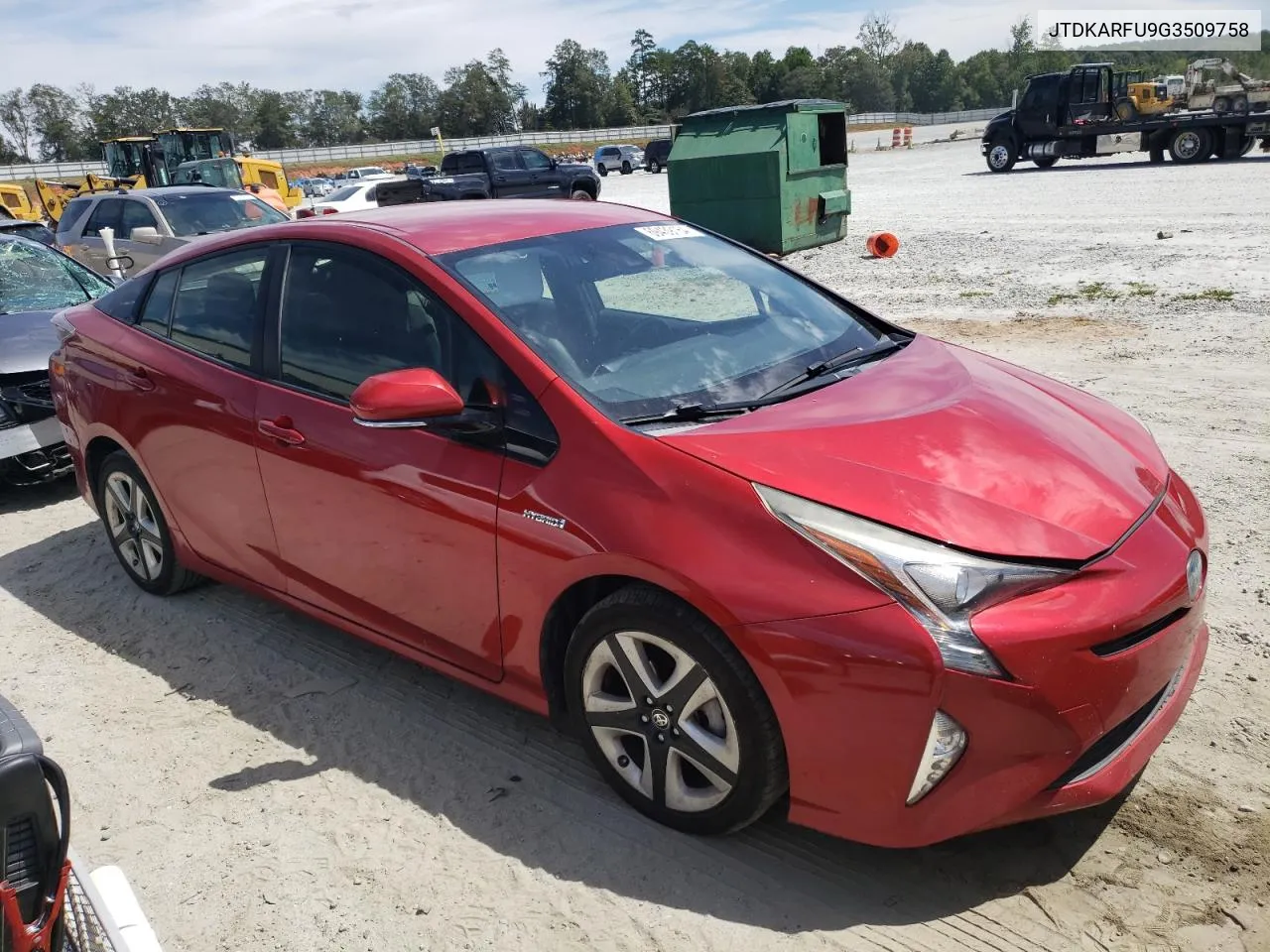 JTDKARFU9G3509758 2016 Toyota Prius