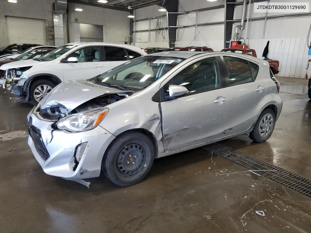 2016 Toyota Prius C VIN: JTDKDTB30G1129690 Lot: 69807734