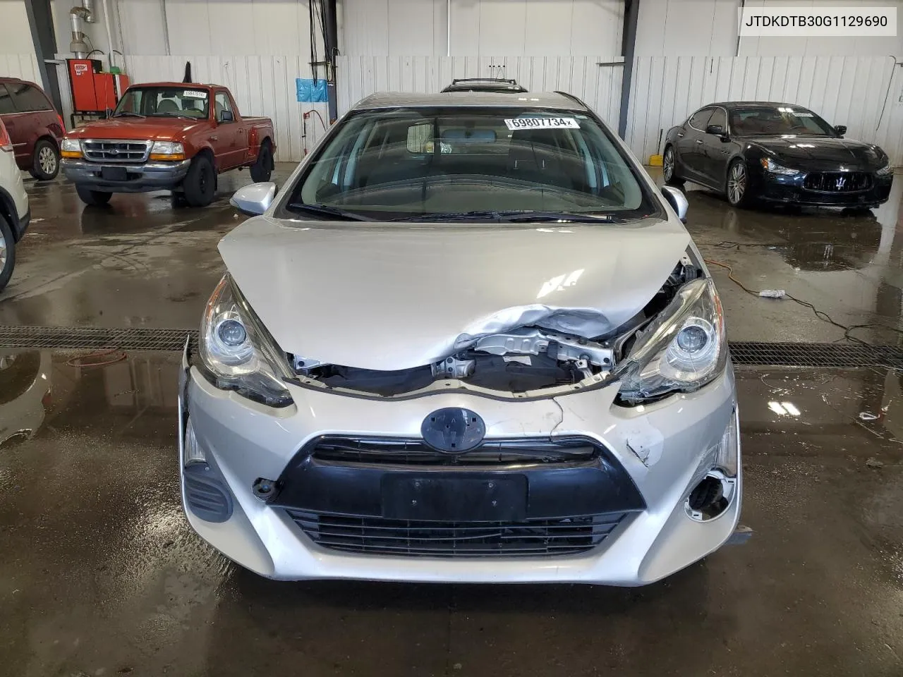 2016 Toyota Prius C VIN: JTDKDTB30G1129690 Lot: 69807734