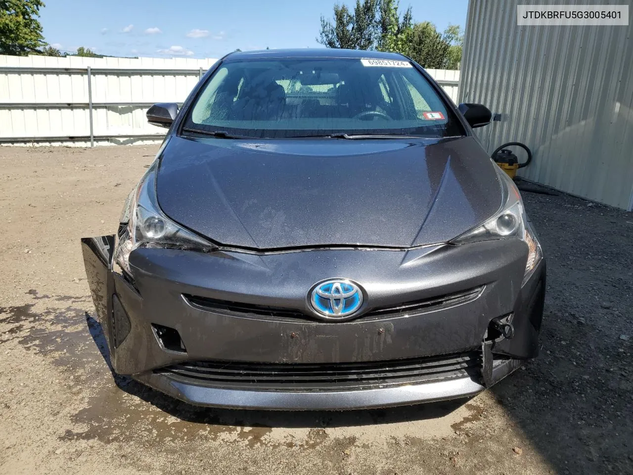 JTDKBRFU5G3005401 2016 Toyota Prius