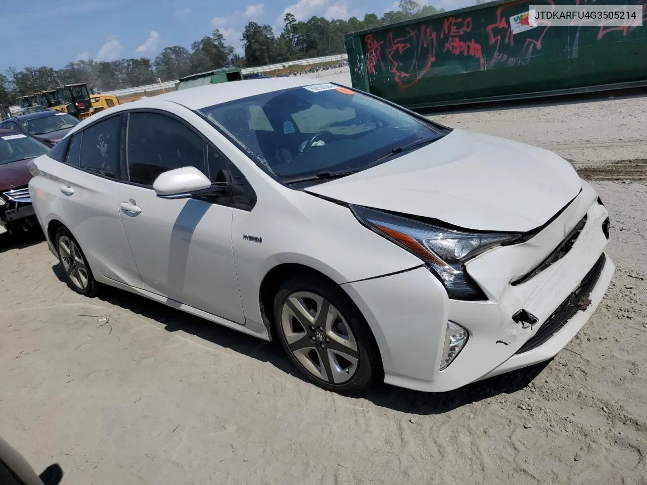 2016 Toyota Prius VIN: JTDKARFU4G3505214 Lot: 69939084