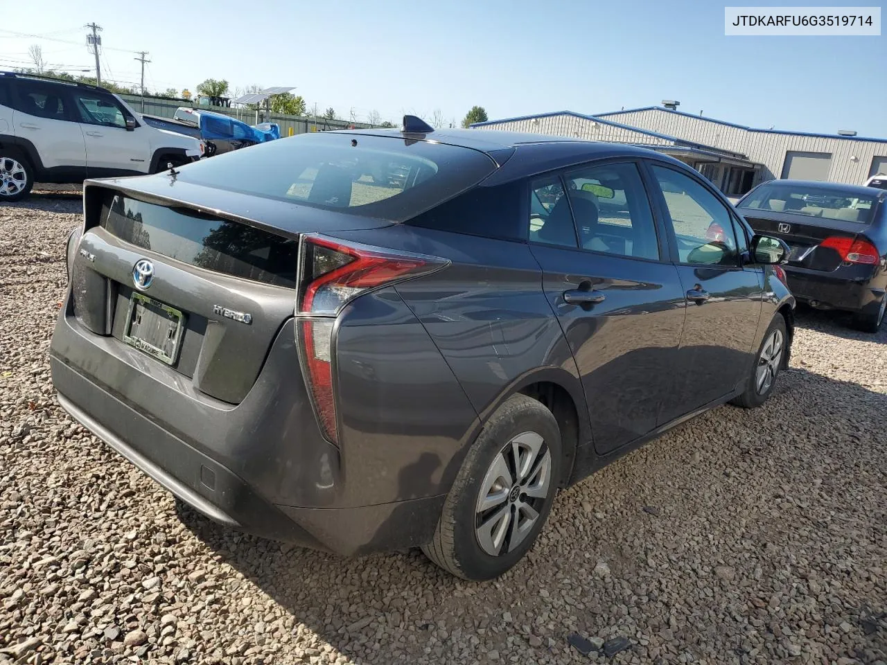 2016 Toyota Prius VIN: JTDKARFU6G3519714 Lot: 70023484