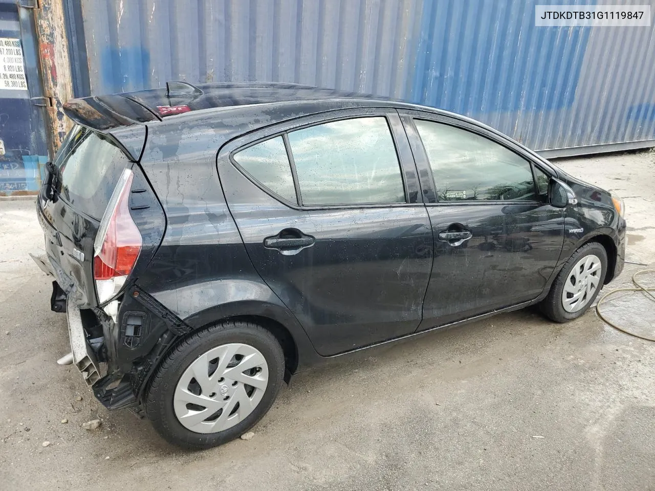 2016 Toyota Prius C VIN: JTDKDTB31G1119847 Lot: 70198354