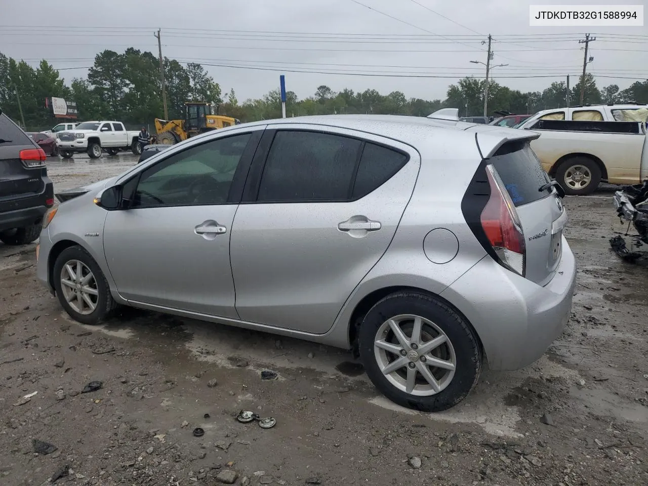 2016 Toyota Prius C VIN: JTDKDTB32G1588994 Lot: 70370184