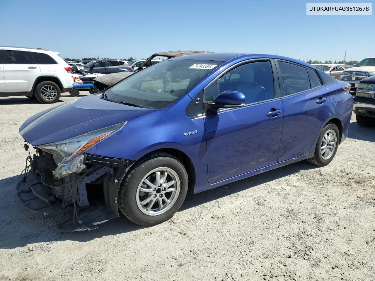 JTDKARFU4G3512678 2016 Toyota Prius